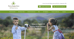 Desktop Screenshot of piercefamilyvision.com